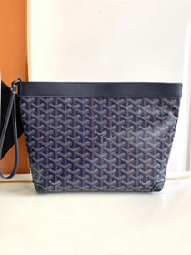 Goyard original canvas conti pouch GY0066 navy blue