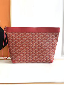 Goyard original canvas conti pouch GY0066 red