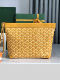 Goyard original canvas conti pouch GY0066 yellow