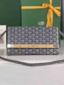 Goyard original canvas monte-carlo PM clutch GY0071 grey