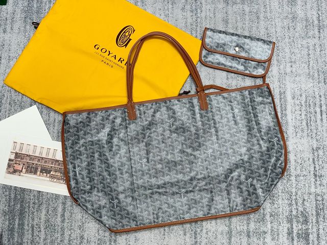 Goyard original cotton saint louis GM bag GY0065 grey