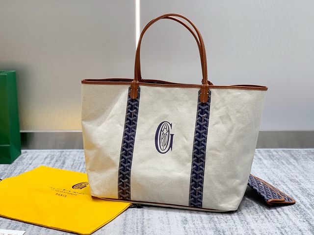 Goyard original cotton saint louis GM bag GY0065 navy blue