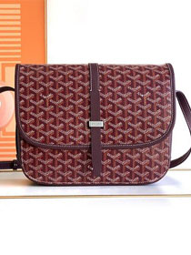 Goyard original canvas belvedere MM bag GY0073 burgundy