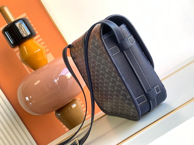 Goyard original canvas belvedere MM bag GY0073 navy blue