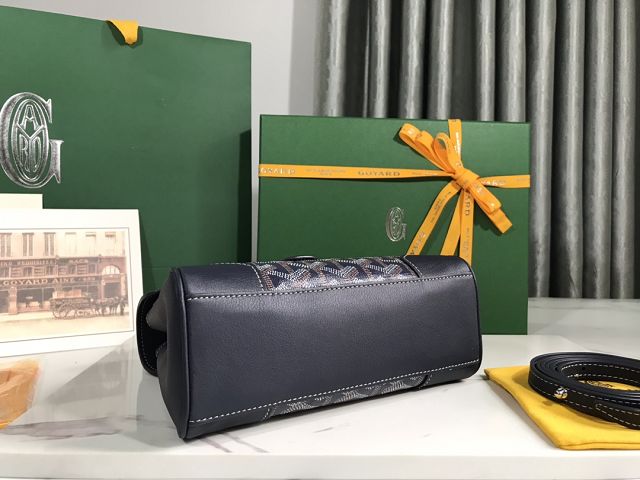 Goyard original canvas saigon souple mini bag GY0007 navy blue