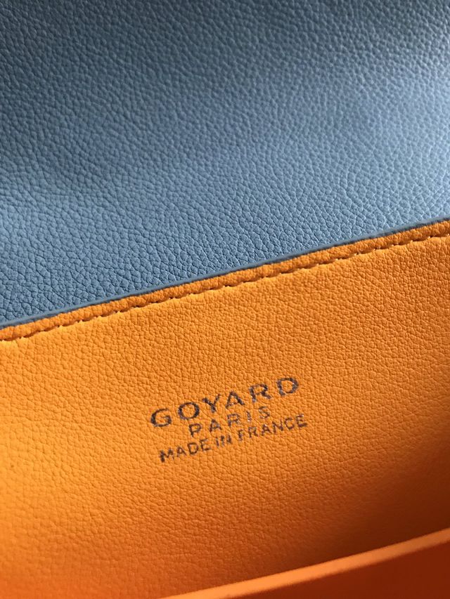 Goyard original canvas saigon souple mini bag GY0007 sky blue