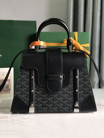 Goyard original canvas saigon structure PM bag GY0075 black