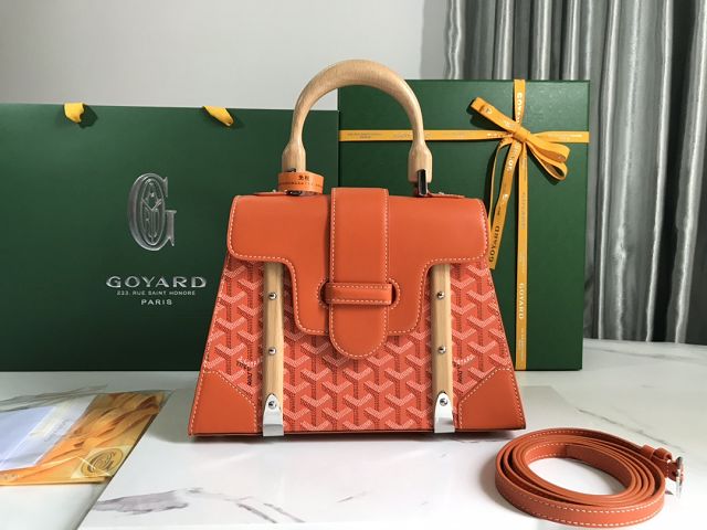 Goyard original canvas saigon structure PM bag GY0075 orange