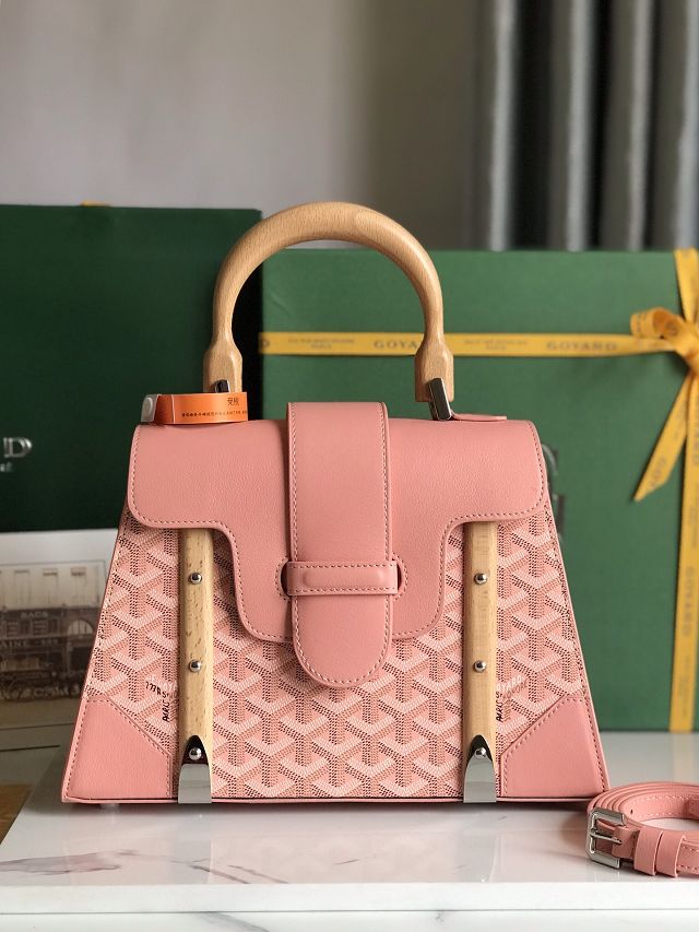 Goyard original canvas saigon structure PM bag GY0075 pink