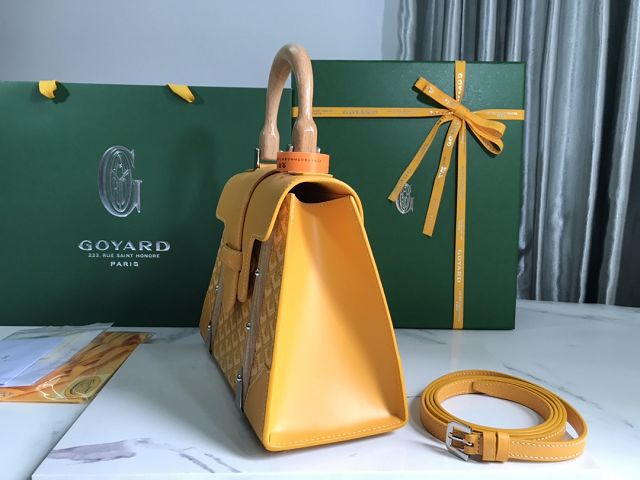 Goyard original canvas saigon structure PM bag GY0075 yellow