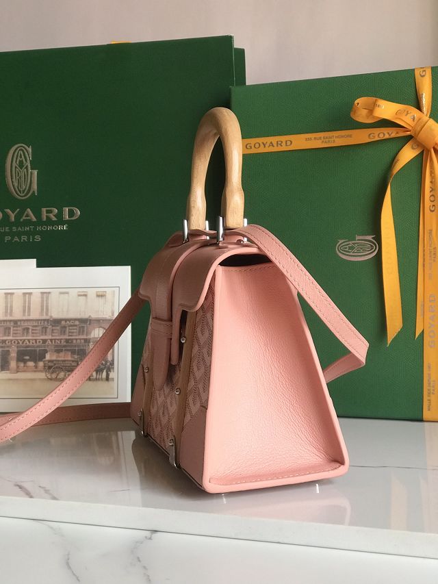 Goyard original canvas saigon structure mini bag GY0009 pink