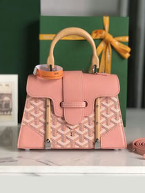 Goyard original canvas saigon structure mini bag GY0009 pink