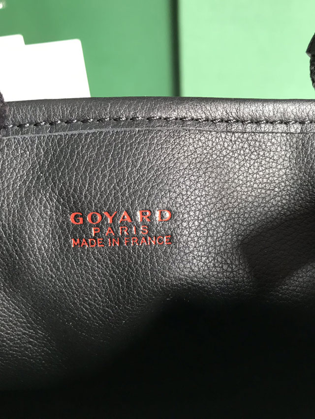 Goyard original calfskin&canvas reversible anjou mini bag GY0084 black