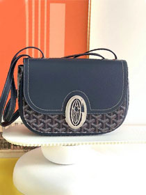 Goyard original calfskin&canvas saint honore 233 bag GY0077 navy blue