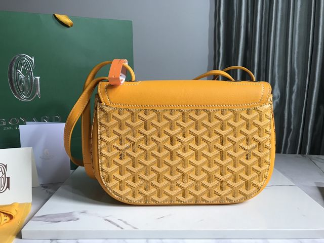 Goyard original calfskin&canvas saint honore 233 bag GY0077 yellow