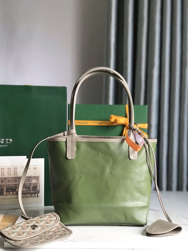 Goyard original canvas anjou mini bag GY0085 green