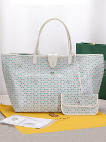 Goyard original canvas saint louis GM bag GY0079 white&green