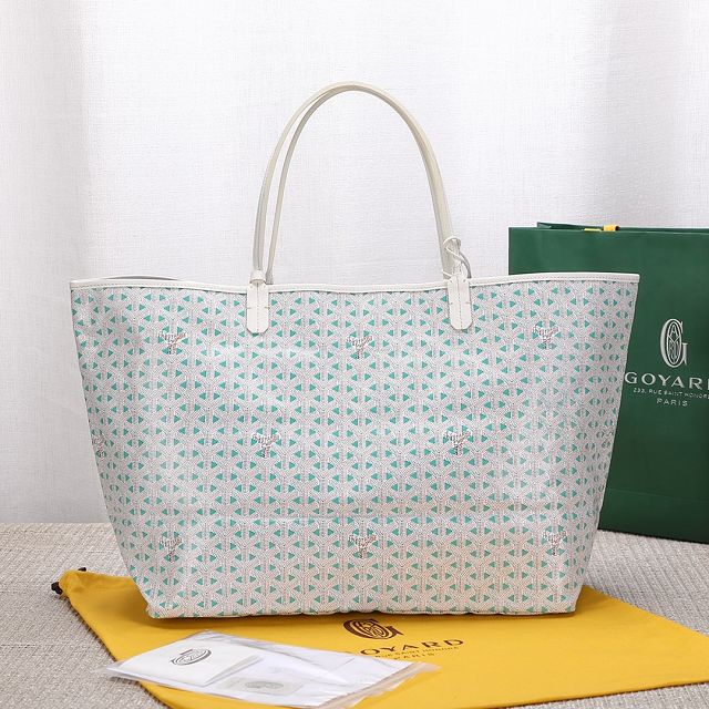 Goyard original canvas saint louis GM bag GY0079 white&green