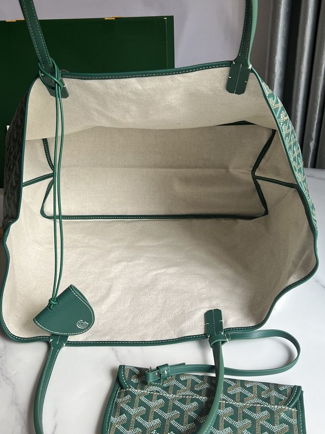 Goyard original canvas saint louis GM bag GY0081 green	
