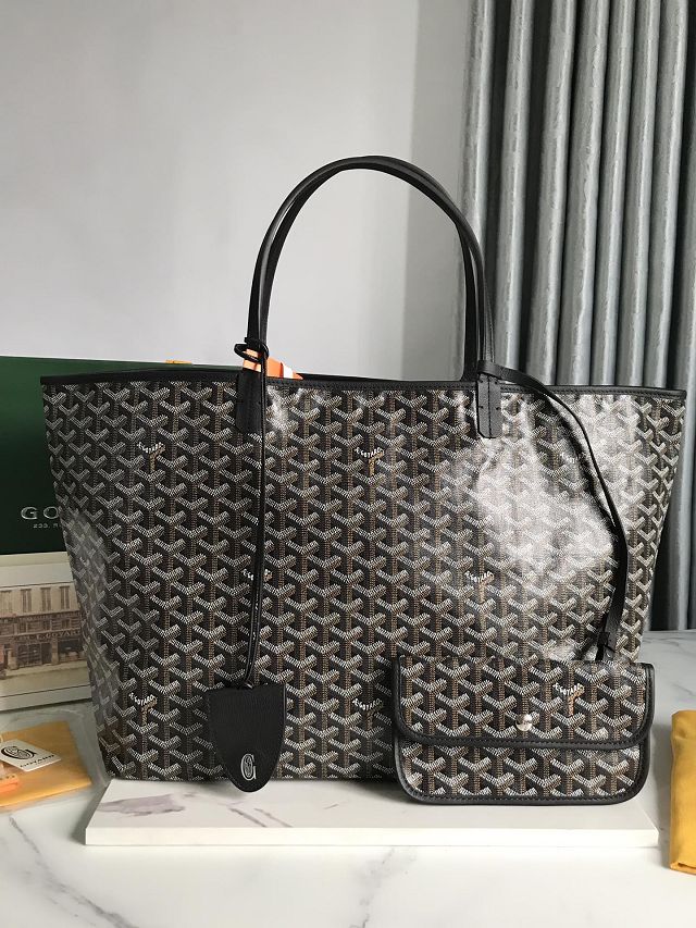 Goyard original canvas saint louis GM bag GY0083 black