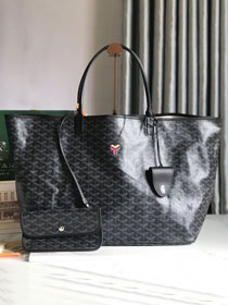 Goyard original canvas saint louis GM bag GY0083 black