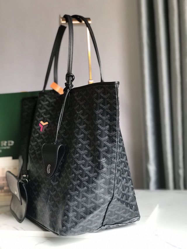 Goyard original canvas saint louis GM bag GY0083 black