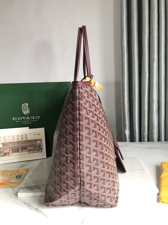 Goyard original canvas saint louis GM bag GY0083 burgundy