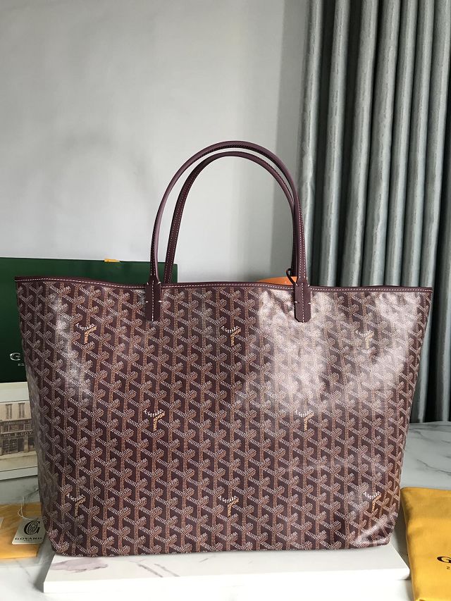 Goyard original canvas saint louis GM bag GY0083 burgundy