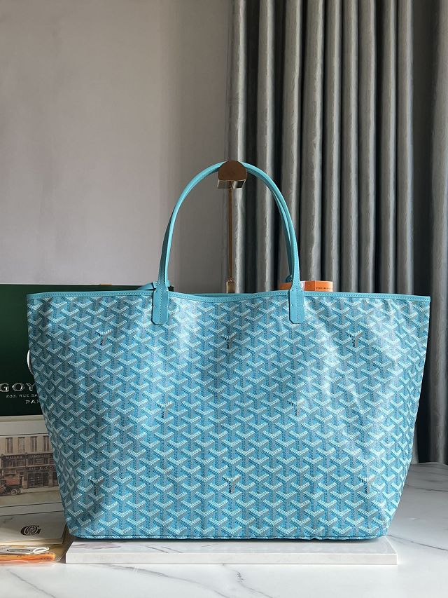 Goyard original canvas saint louis GM bag GY0083 sky blue