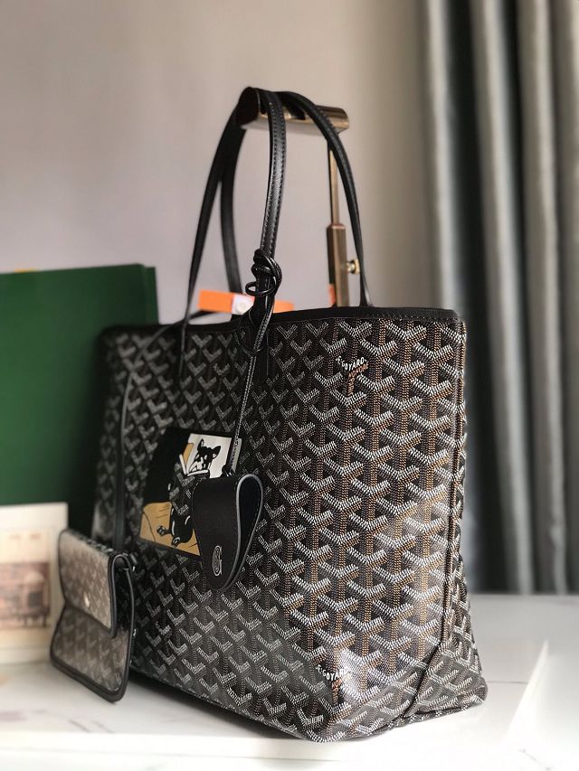 Goyard original canvas saint louis PM bag GY0080 black