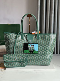 Goyard original canvas saint louis PM bag GY0080 green