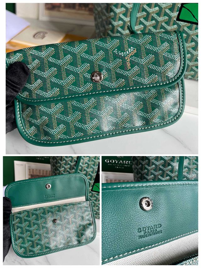 Goyard original canvas saint louis PM bag GY0080 green