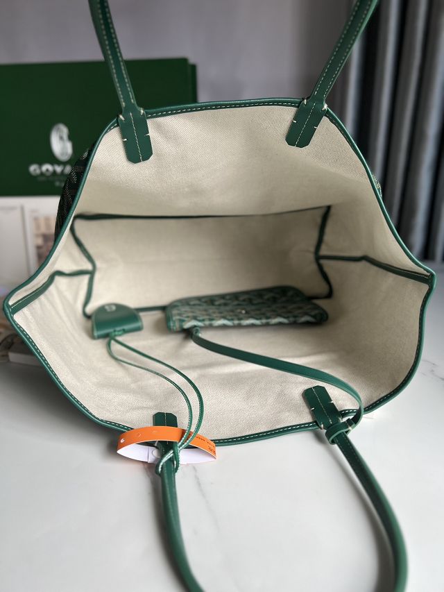 Goyard original canvas saint louis PM bag GY0080 green