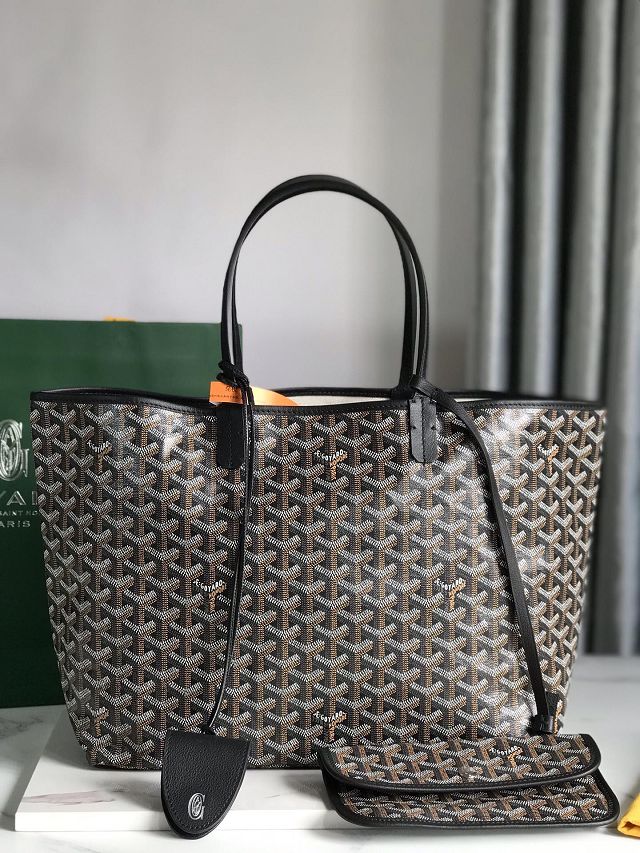 Goyard original canvas saint louis PM bag GY0082 black