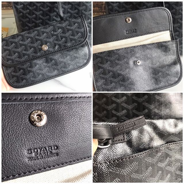 Goyard original canvas saint louis PM bag GY0082 black