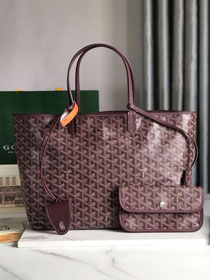 Goyard original canvas saint louis PM bag GY0082 burgundy