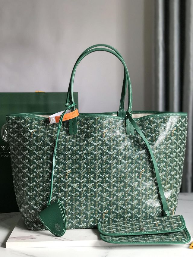 Goyard original canvas saint louis PM bag GY0082 green