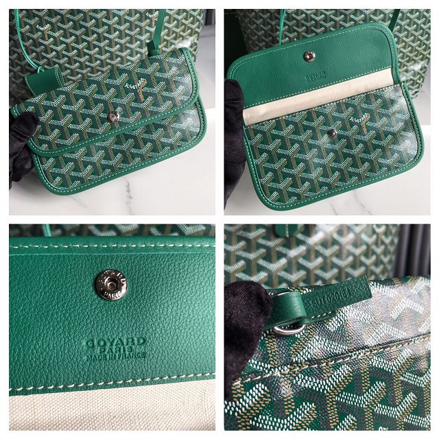 Goyard original canvas saint louis PM bag GY0082 green