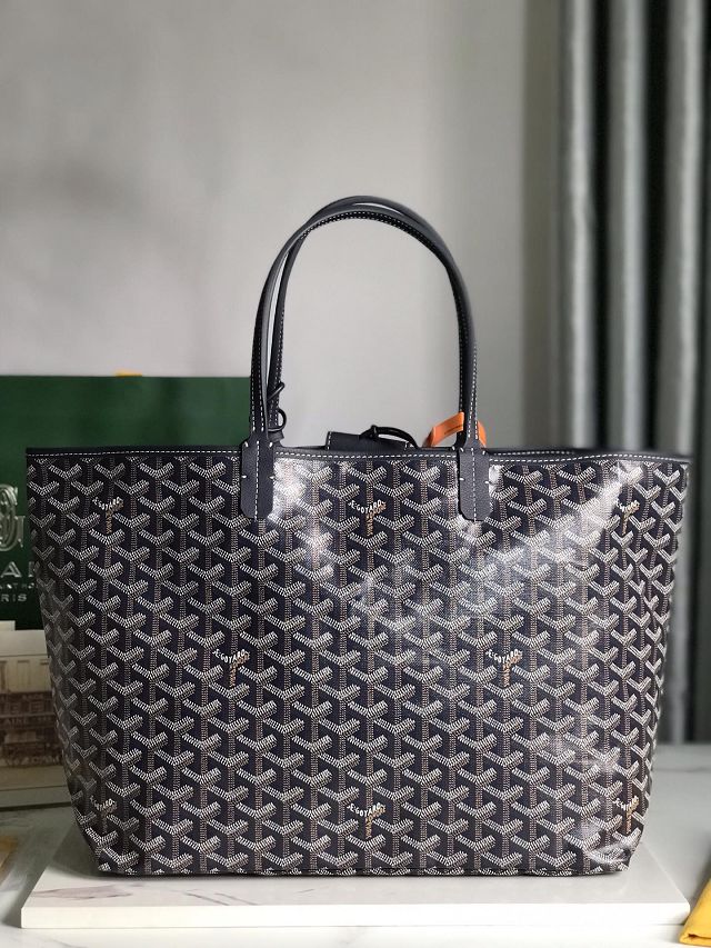 Goyard original canvas saint louis PM bag GY0082 navy blue