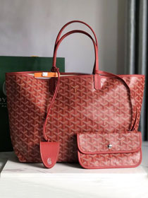 Goyard original canvas saint louis PM bag GY0082 red