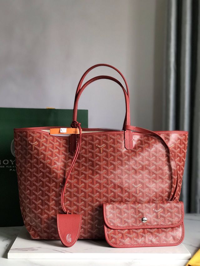 Goyard original canvas saint louis PM bag GY0082 red