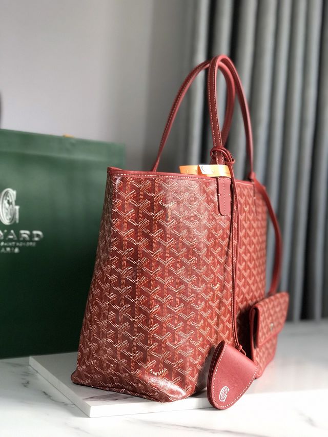 Goyard original canvas saint louis PM bag GY0082 red