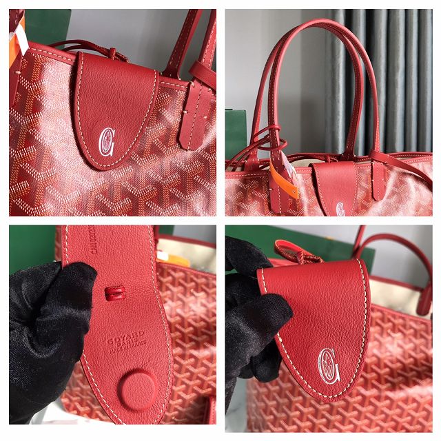 Goyard original canvas saint louis PM bag GY0082 red