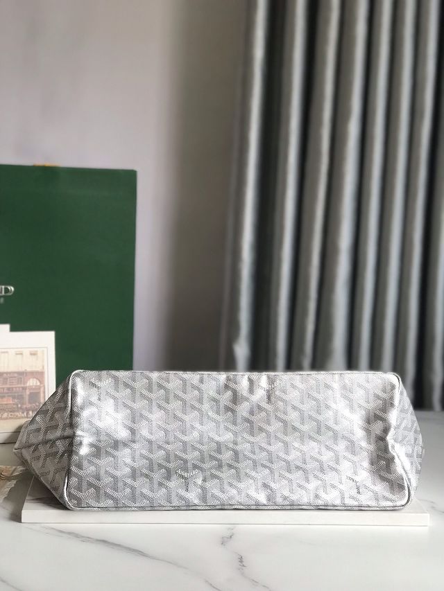 Goyard original canvas saint louis PM bag GY0082 silver