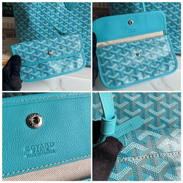 Goyard original canvas saint louis PM bag GY0082 sky blue