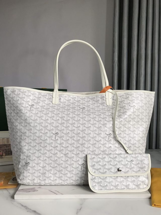 Goyard original canvas saint louis PM bag GY0082 white