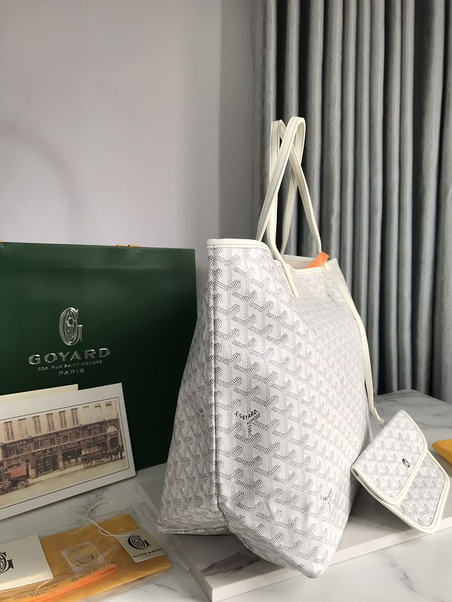 Goyard original canvas saint louis PM bag GY0082 white