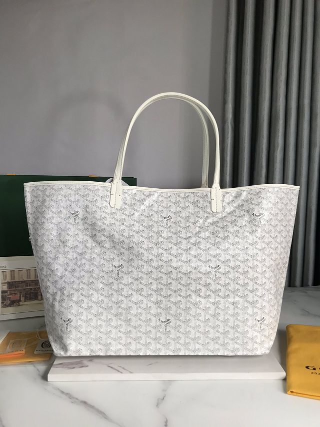 Goyard original canvas saint louis PM bag GY0082 white