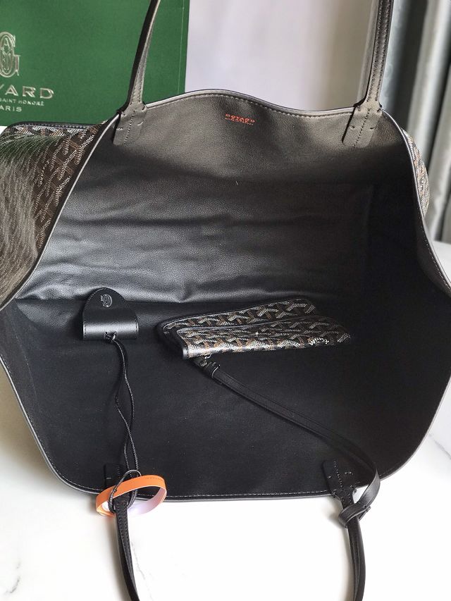 Goyard original calfskin&canvas reversible anjou GM bag GY0088 black