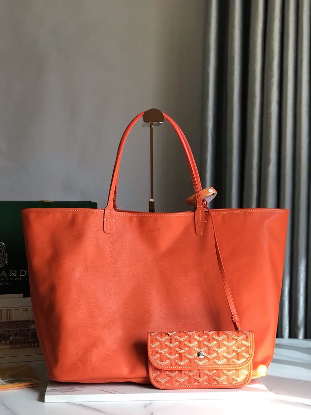 Goyard original calfskin&canvas reversible anjou GM bag GY0088 orange